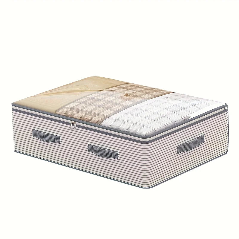 Under-Bed Storage Bag with Clear Window and Reinforced Handles