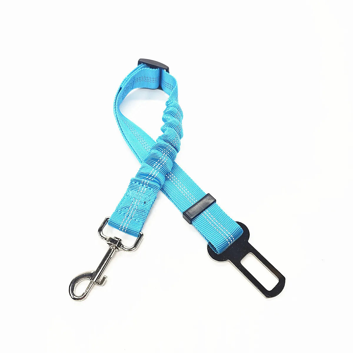 Adjustable Dog Car Seat Belt Harness for Dogs Nylon Reflective Cushioning Elasticity