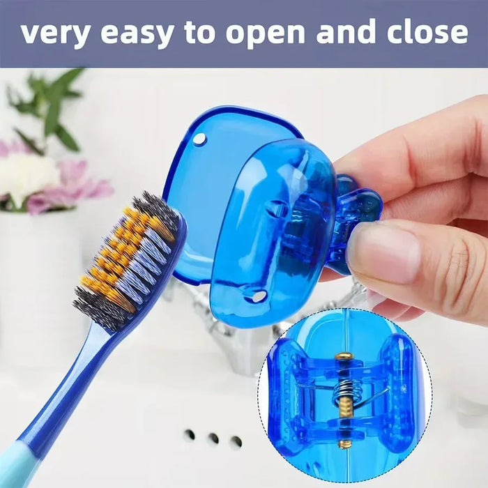 Travel Toothbrush Dust Protective Cap-Storage Box Portable Head Household Storage