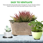 Flower Plant Pot Feet Invisible Round Flowerpot Riser Stands Self-adhesive Non-slip