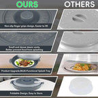 10.2 inch Microwave Plate Cover 2 In 1 as Splatter Guard Collapsible Lid