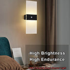 Rechargeable Wall Lamp USB Charging Motion Sensor Wall Light Indoor Lighting Room Decor For Bedside Living