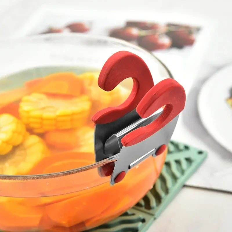 Pot Spoon Holder Pot Clip Anti Scald Silicone Grip