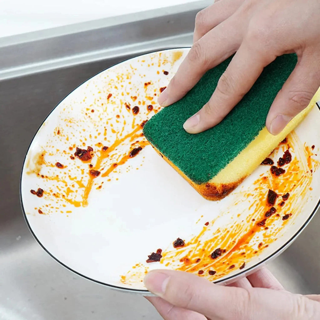 Reusable Double-Sided Cleaning Sponge Set