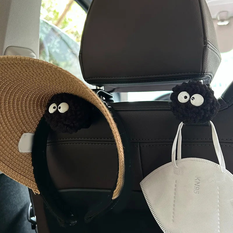Cartoon Car Headrest Hooks — 2-Pack