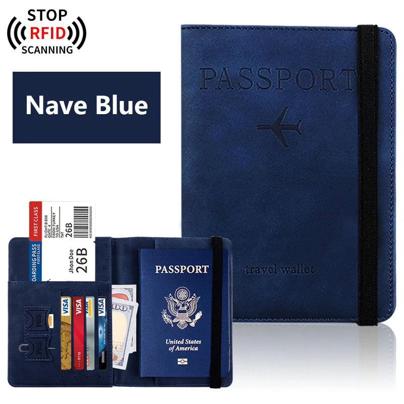 Passport Holder for Travel Essentials Wallet Cover Case for Accessories, Book Holders