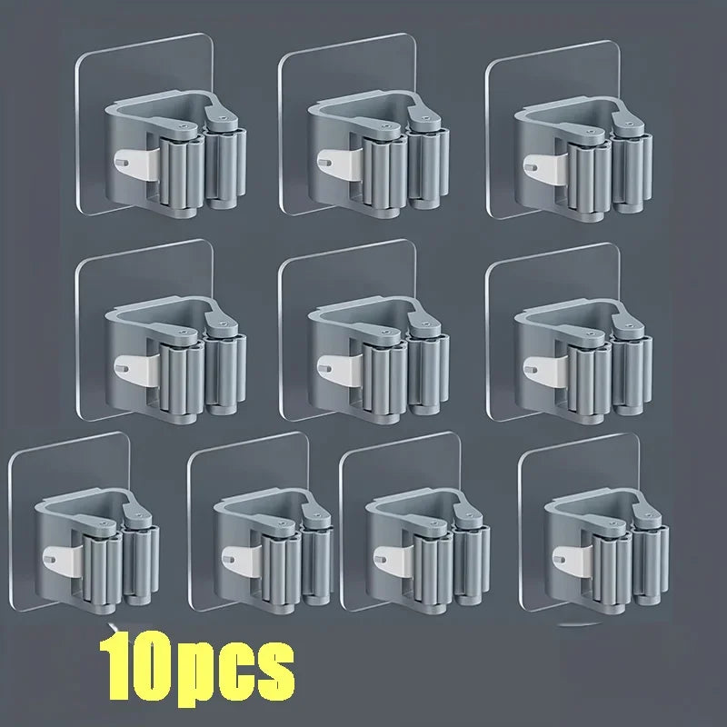 Self-Adhesive Mop and Broom Holders