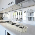 Cutlery Organizer Knife Storage Tray Spoon Space Saving Rack Compartment Kitchen Drawer