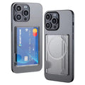 Portable Phone Card Holder Storage Box Magnetic Card Transparent Phone Case Wallet For MagSafe For iPhone