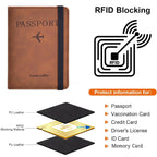 Passport Holder for Travel Essentials Wallet Cover Case for Accessories, Book Holders