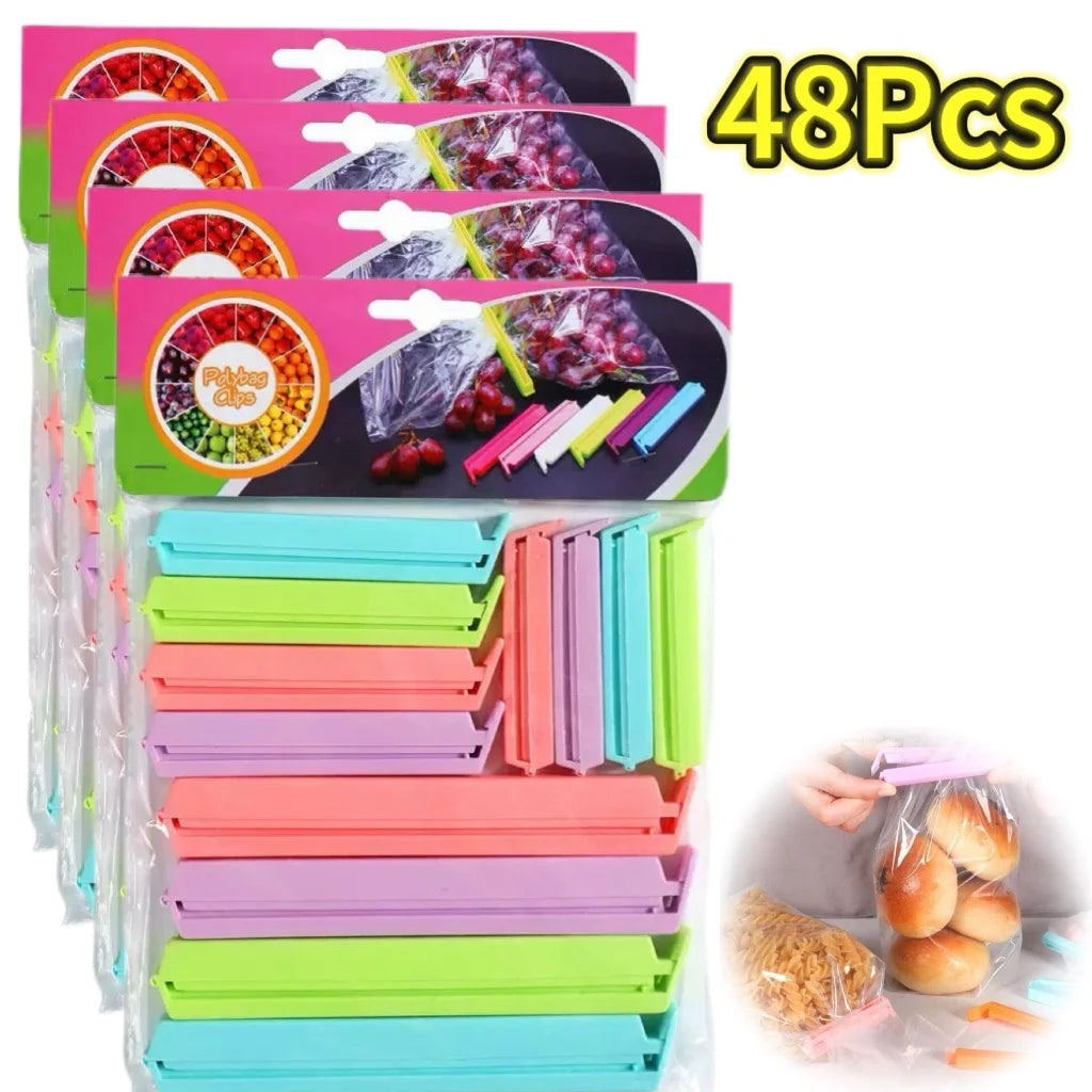 Reusable Bag Sealing Clips — Choice of Pack Size