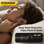 ESSAGER Noise Cancelling Ear Plugs for Sleeping Soft Silicone Sleep Earplugs Noise Reduction Earbuds for Sleep