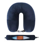 Travel Neck Pillow with Fillable Clothing U-Shaped Pillowcase, Extra Storage Bag