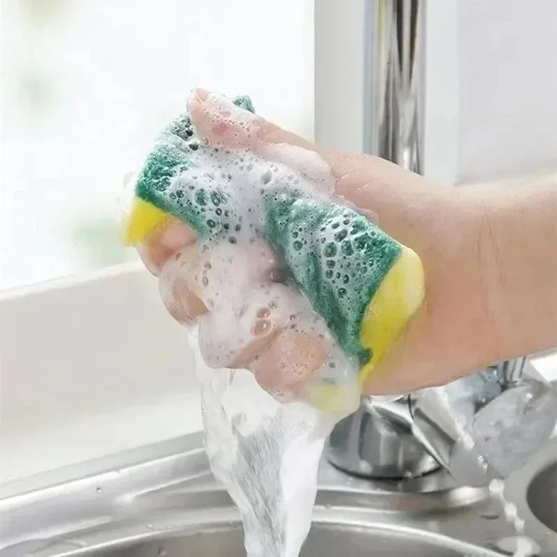 Reusable Double-Sided Cleaning Sponge Set
