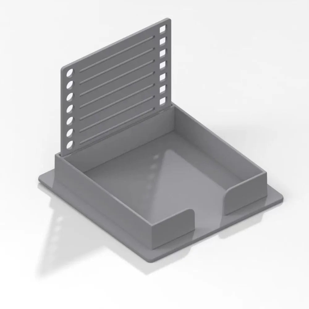 Sticky Note Holder with Stencil Lid