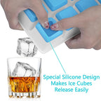 Large Ice Cube Trays Silicone Easy-Release Flexible Ice Molds