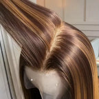F4/27 Highlight Straight Lace Wig — 250% Density