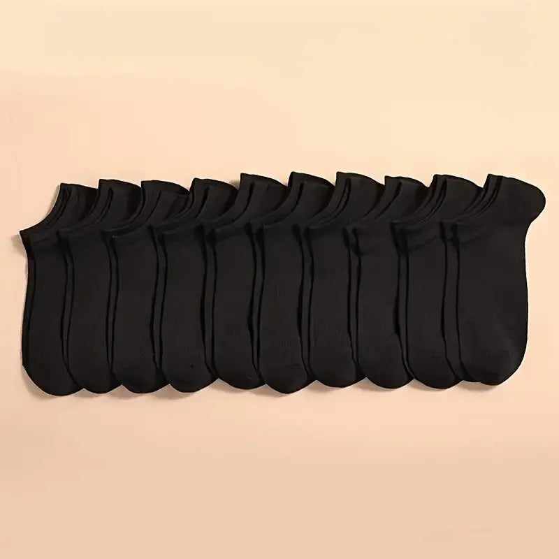 Low-Cut Socks — Black, White or Mixed Pack