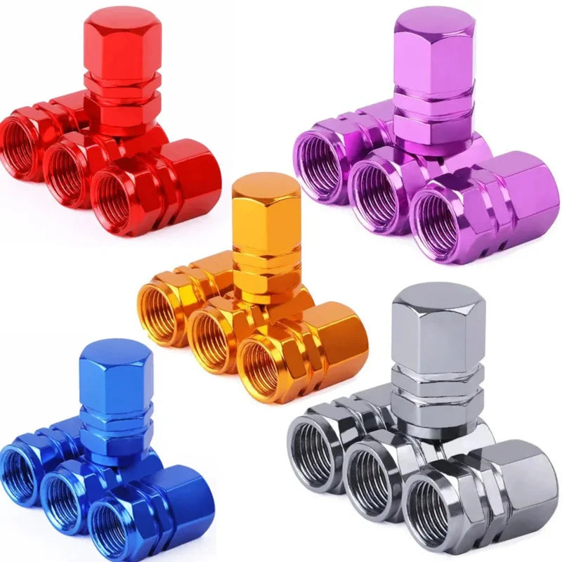 Tire Valve Stem Caps Decorative Tires Accessories Aluminum Alloy Nipple Wheel