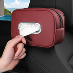 Car Tissue Box Holder Microfiber Leather Car Center Console Armrest Napkin Box Sun