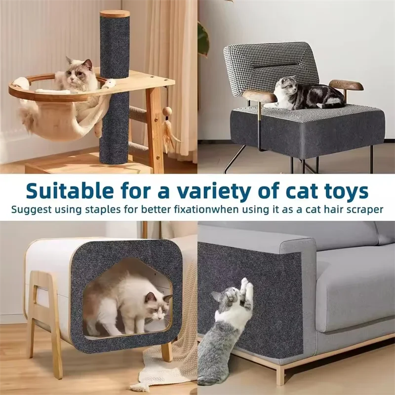 7 Colors Cat Scratcher Sofa Protector Cats Pad Board Protection Trimmable Self-adhesive