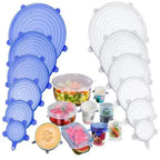 Food Grade Silicone Preservation Cover Reusable Airtight Universal Dish Stretch Round