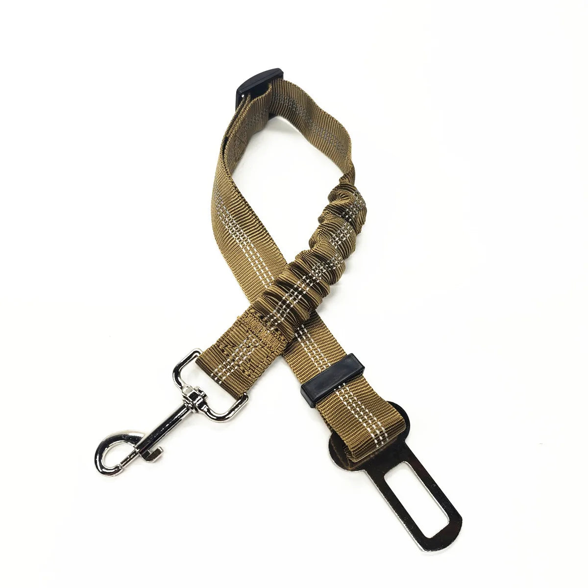 Adjustable Dog Car Seat Belt Harness for Dogs Nylon Reflective Cushioning Elasticity