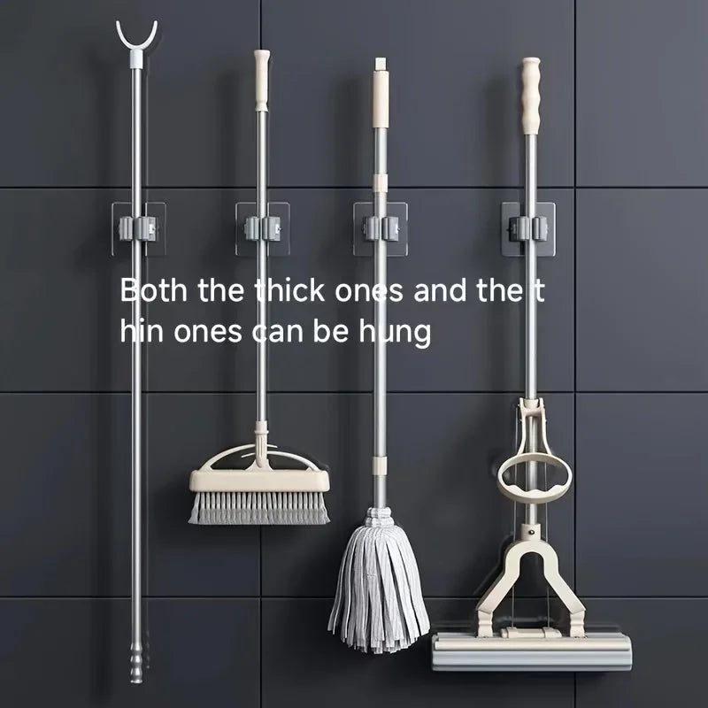 Self-Adhesive Mop and Broom Holders