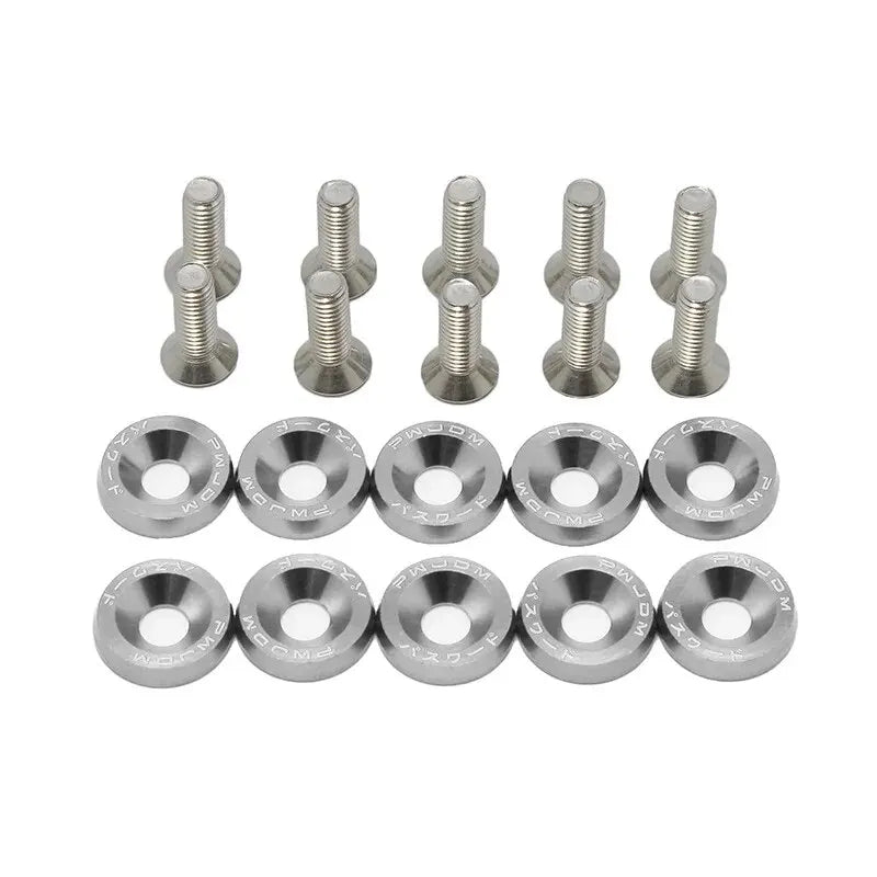 M6 Car Modified Fasteners Fender Washer Bumper Engine Concave Screws License Plate