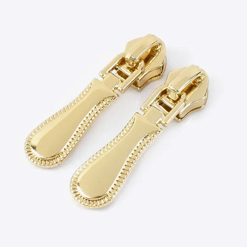 5# Zipper Sliders for Nylon Zippers Tape Bag Zips Pull Head Sewing Luggage Repair DIY