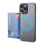 Portable Phone Card Holder Storage Box Magnetic Card Transparent Phone Case Wallet For MagSafe For iPhone