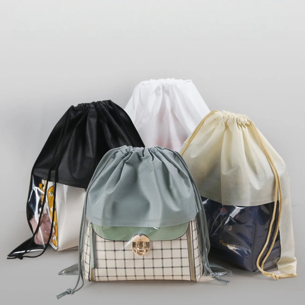 Dust Bag Handbag Moisture-proof Bundle Pocket Transparent Drawstring Storage Bag