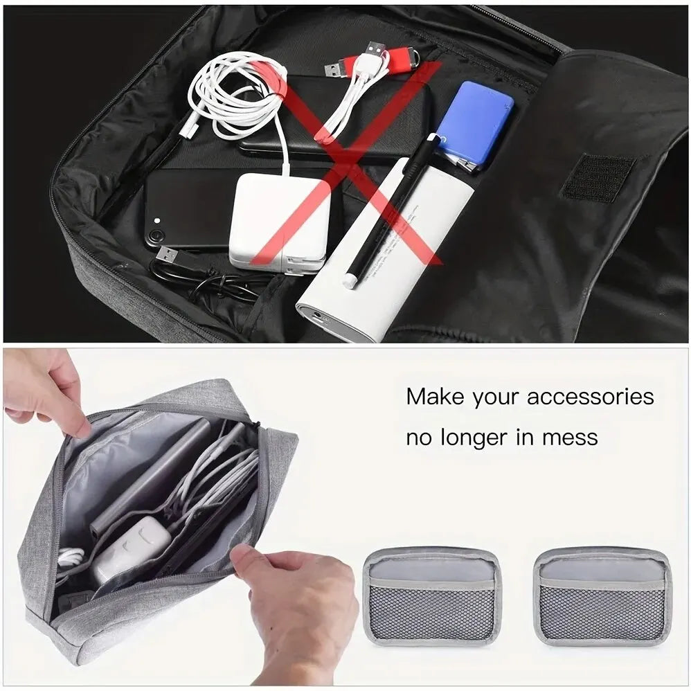 Travel Cable & Electronics Organizer Pouch