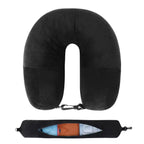 Travel Neck Pillow with Fillable Clothing U-Shaped Pillowcase, Extra Storage Bag