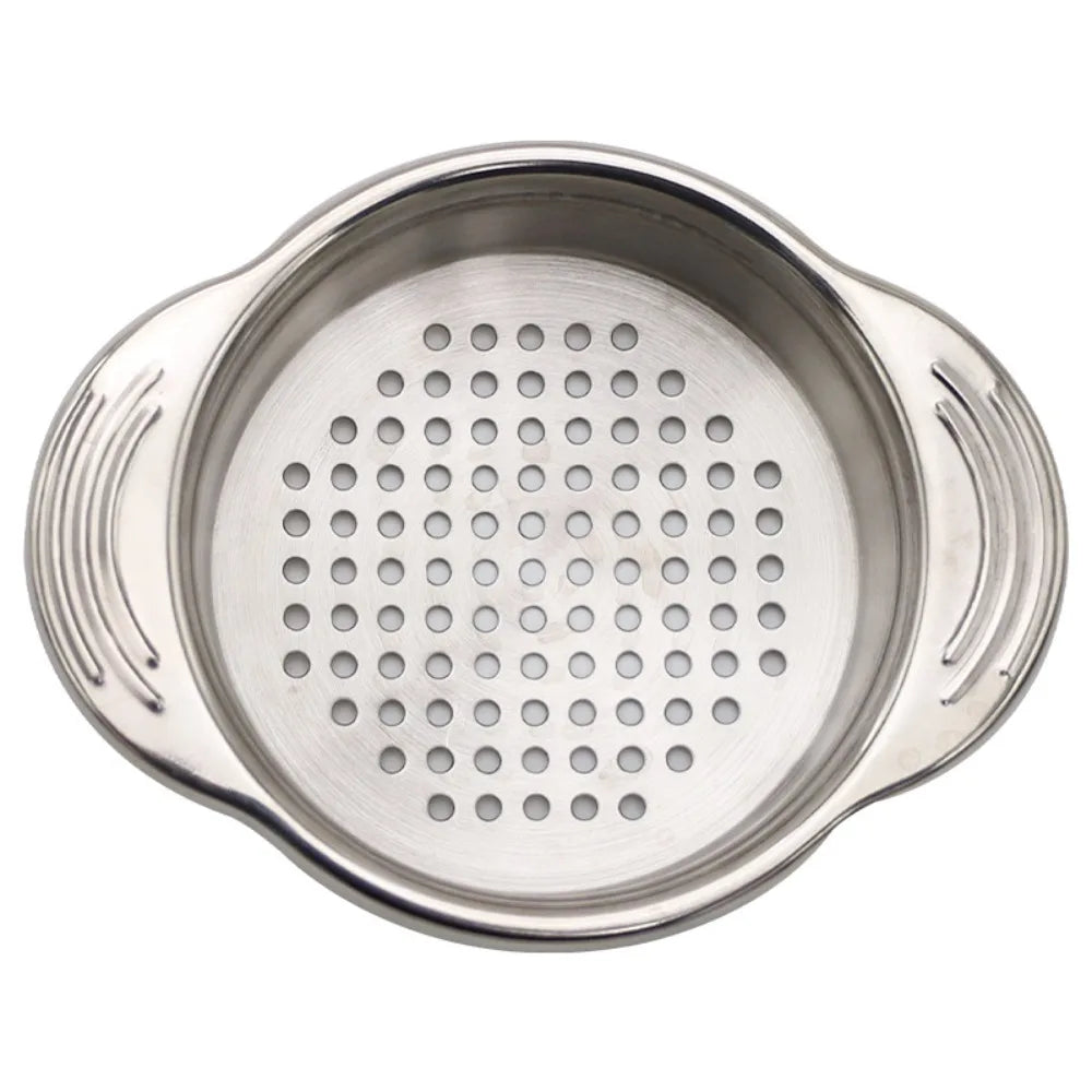Stainless Steel Canning Strainer Tuna Can Press Food GradeCanning Colander