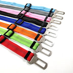 Adjustable Dog Car Seat Belt Harness for Dogs Nylon Reflective Cushioning Elasticity
