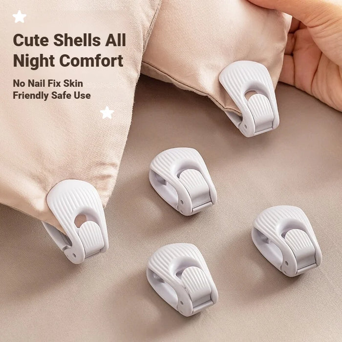 Pin-Free Duvet Cover Clips — Set of 6
