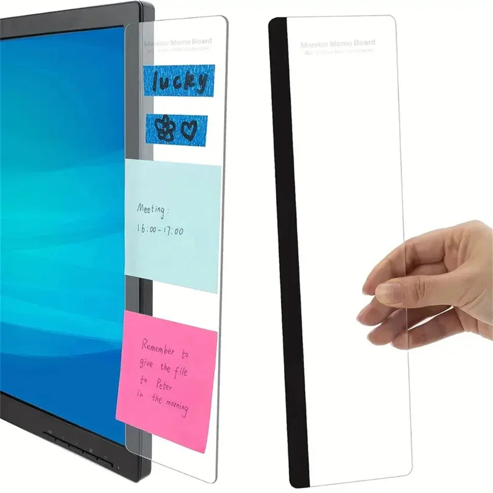 left/right Monitor Memo Board Clip - Streamline Workspace, Enhance Decor