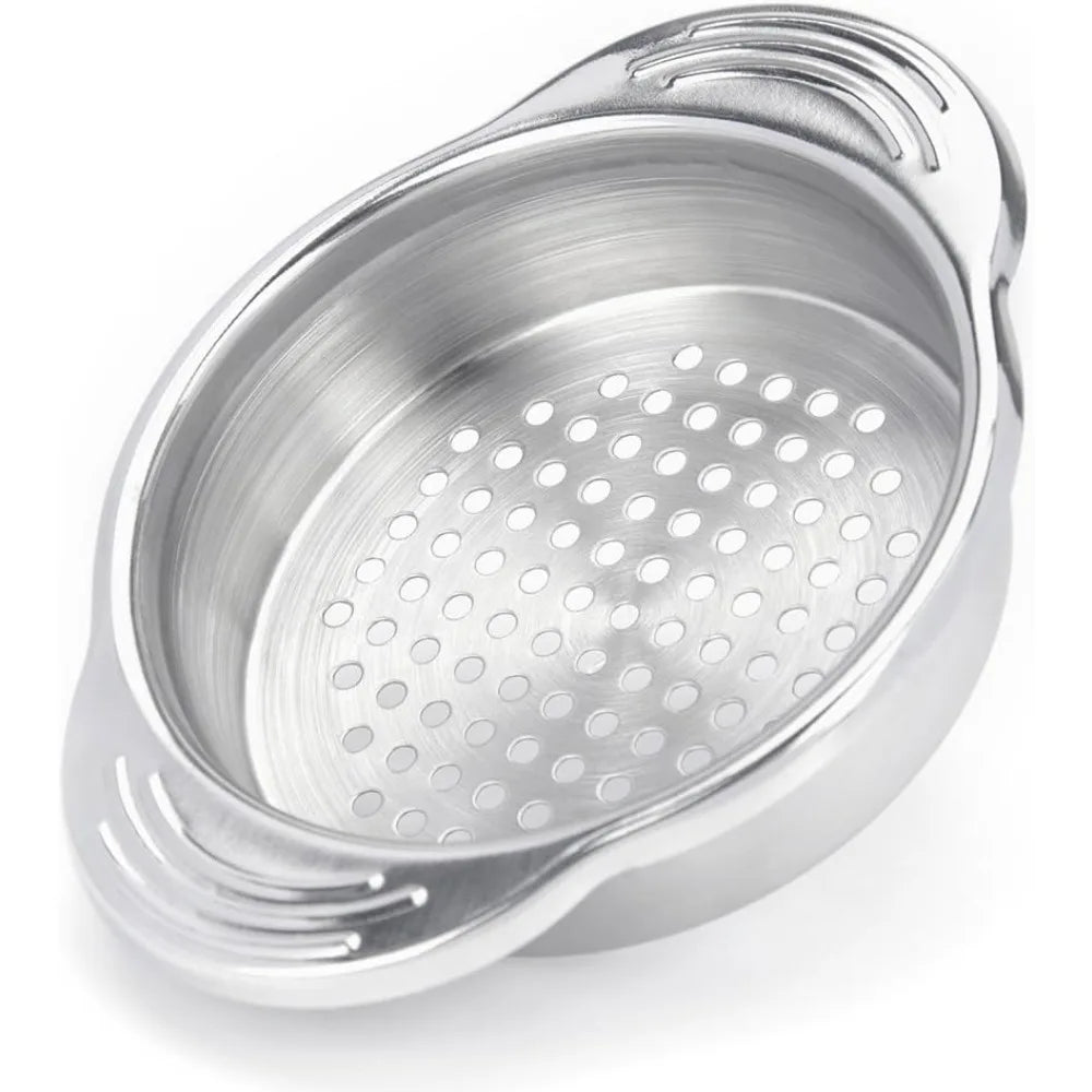 Stainless Steel Canning Strainer Tuna Can Press Food GradeCanning Colander
