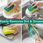 Reusable Double-Sided Cleaning Sponge Set