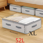Under-Bed Storage Bag with Clear Window and Reinforced Handles