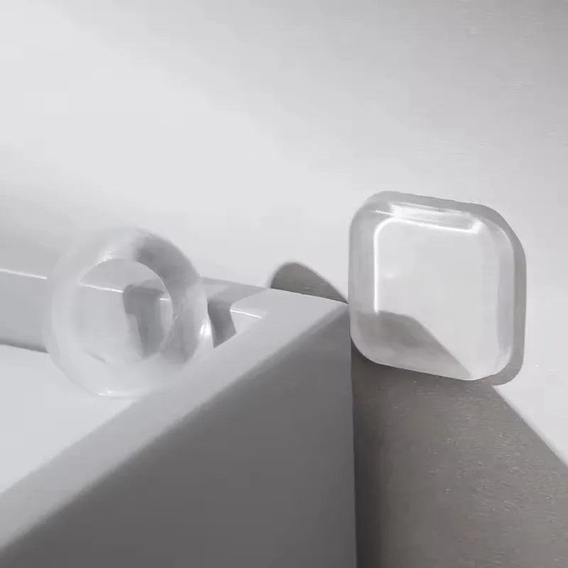 Door Knob Wall Shield Clear Soft Rubber Stopper Handle Bumper Mute Stickers Protector