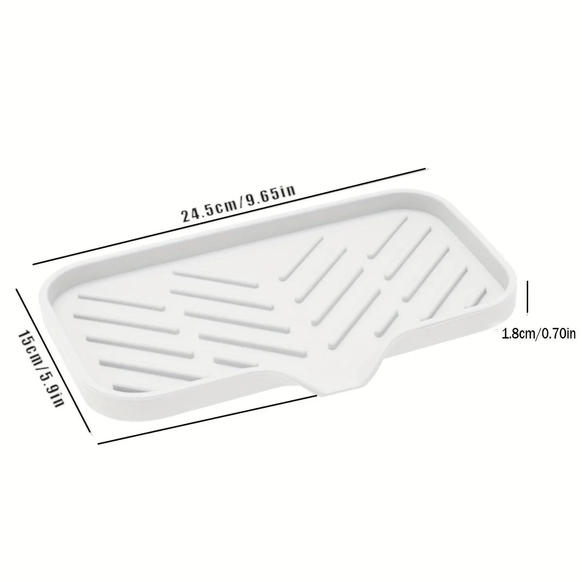 Silicone Draining Soap and Sponge Tray
