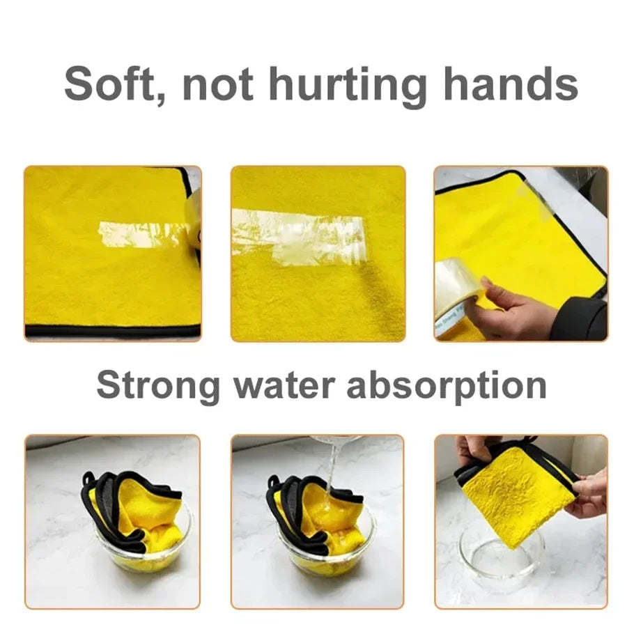 11.8 x 23.6 in Microfiber Car Cleaning Towels Soft Quick Drying
