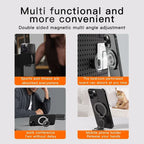 Double Sided Phone Stand Magnetic Phone Ring Holder Kickstand Magnet Grip for MagSafe iPhone 16 15 14 13 12