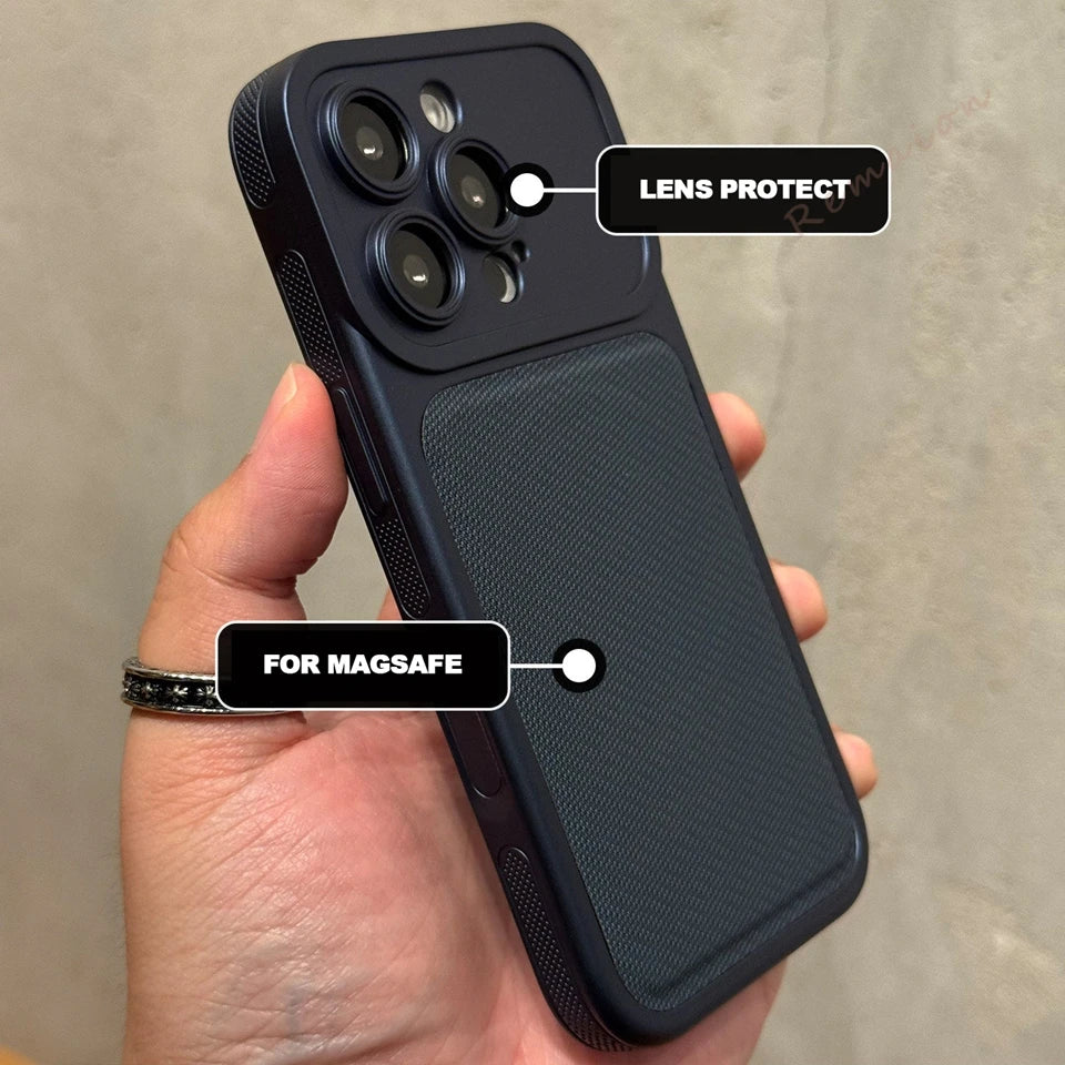 Magnetic Phone Case For iPhone 17 13 14 15 16 Pro Max 16Pro 17Pro Magsafe Official Wireless Charging Silicone