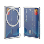 Portable Phone Card Holder Storage Box Magnetic Card Transparent Phone Case Wallet For MagSafe For iPhone