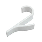 Kitchen Bathroom Hanger Clips Storage Racks White Clear Heated Towel Radiator Rail