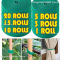 Self Adhesive Plant Nylon Cable Tie Green Adjustable Plants Hook Loop Support Garden