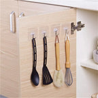 Self-adhesive Wall Hooks Waterproof Oilproof Sticky Punch Free Heavy Duty Hanging